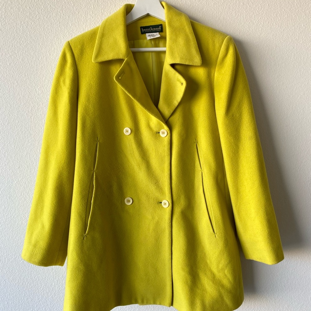 Yellow Harvé Bernard Vintage Coat